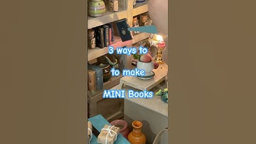 💕3 Easy Ways to Make Miniature Books for Your Dollhouse Library | DIY Mini Books Tutorial 📚 #mini