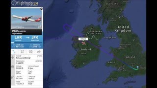 Virgin Atlantic VS25 Pilot injured by laser - Flight returned to London Heathrow (original audio)