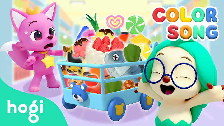Let's Go to the Colorful Market 🛒｜Learn Colors Song for Toddlers｜Hogi Colors｜Pinkfong Hogi