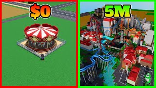 How Fast Can I Go From 0 To 5M In Theme Park Tycoon 2!!