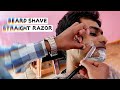 Indian Barber Beard Shave Using Straight Razor | ASMR | Puremassageworld