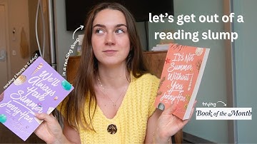 getting out of a reading slump (it worked)!!!