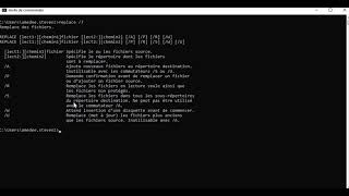 Commande CMD   Lettre R REPLACE
