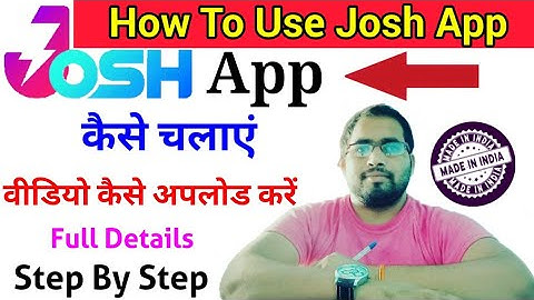 Josh App | Josh App Kaise Chalaye | How To Use Josh App |Indian Short Video App|Hindi| Tech Tips Tak