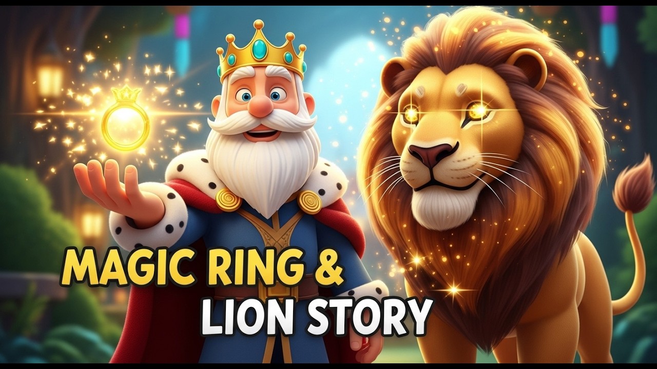 Волшебное кольцо короля и волшебный лев | Детская история на английском языке | Истории Good Less...