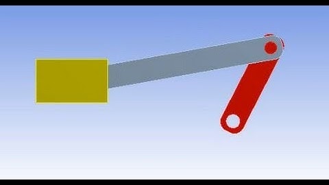 Ansys rigid dynamics tutorial : Slider Crank mechanism analysis in ANSYS workbench