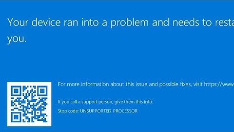Windows 11 KB5029351 BSOD PCs with unsupported processor error