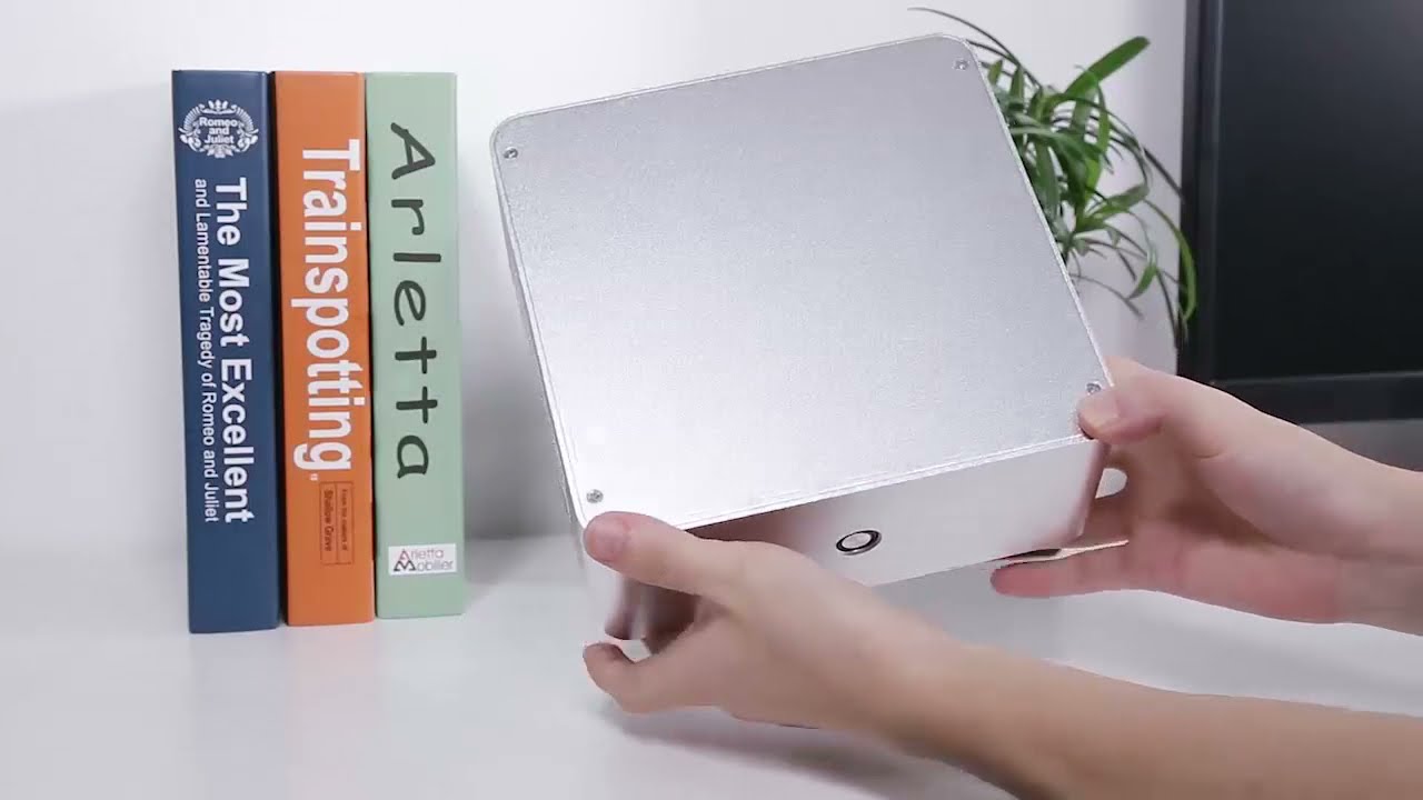 Realan E.mini Aluminum Mini ITX PC Case Computer Chassis H80