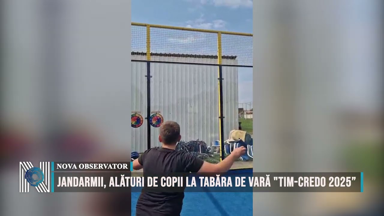 Jandarmii, alături de copii la Tabăra de Vară "Tim-Credo 2025”