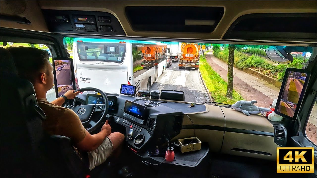 Я ВОЖУ ГРУЗОВИК MERCEDES MP5 | ШИРОКИЙ ОБЗОР | 4K ВИДЕО | ASMR