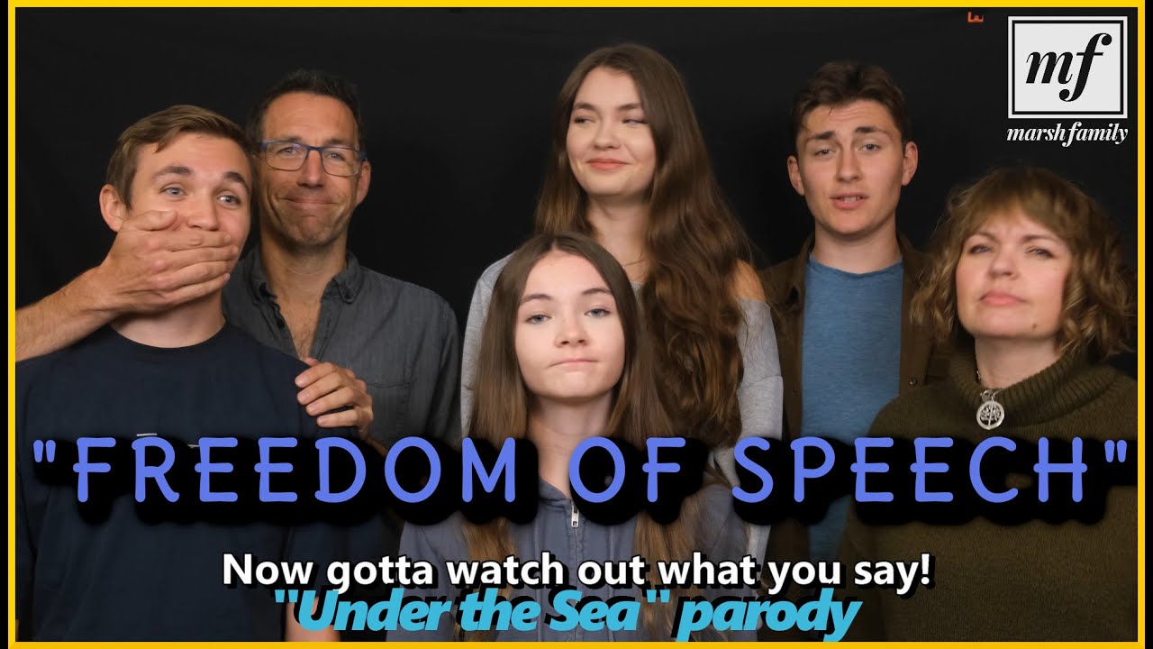 "Freedom of Speech" - Marsh Family parody of "Under the Sea" from Disney's "The Little Mermaid"