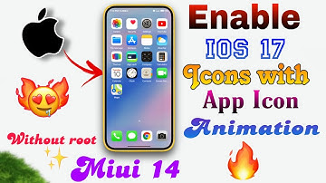Apply iOS 17 Icons with Epic App Icon Animation in miui 14(No Root). Redmi, Xiaomi and Poco Devices.