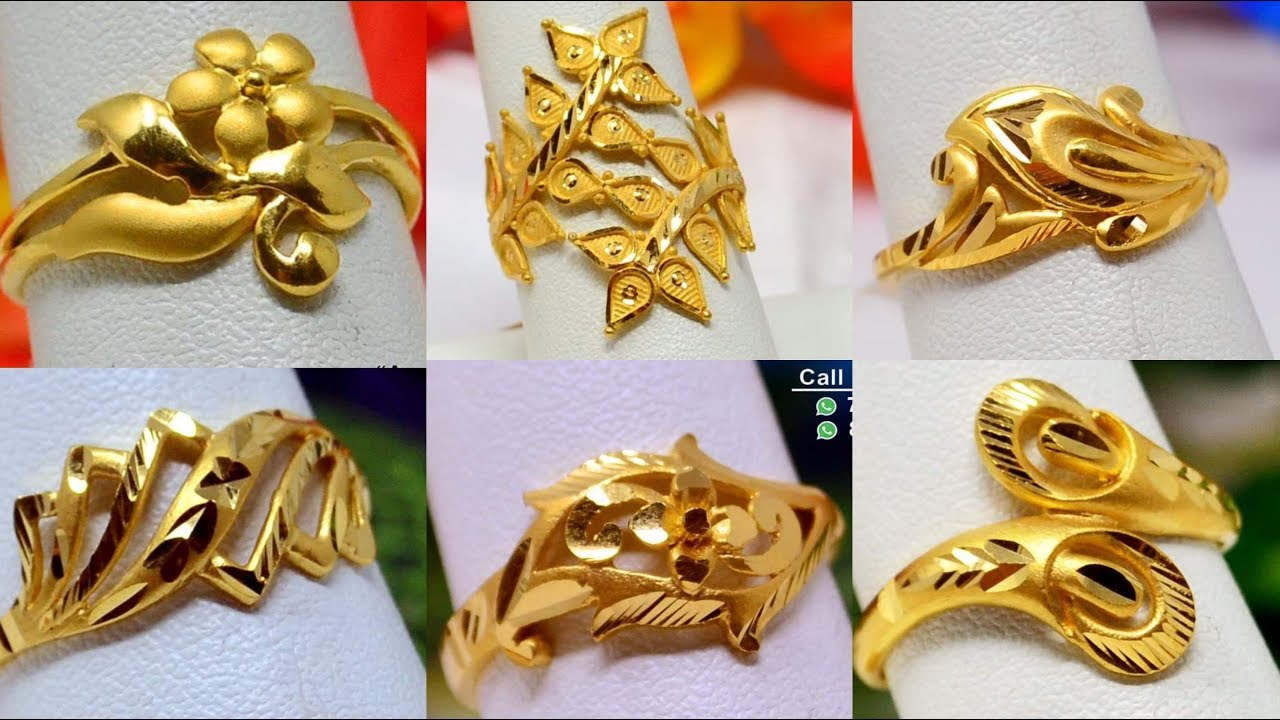 GOLD RING DESIGNS - YouTube