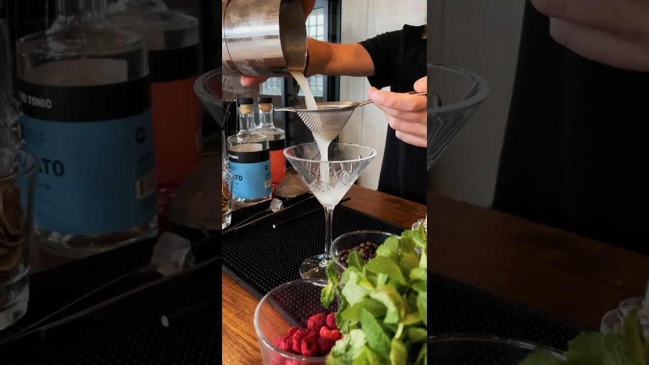 Head Mixologist Seb makes &lsquo;The Last Word&rsquo; featuring our MERCATO Mediterranean craft gin.
