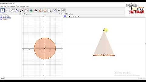 How to make cone on GeoGebra||By: Namaraj Jaishi