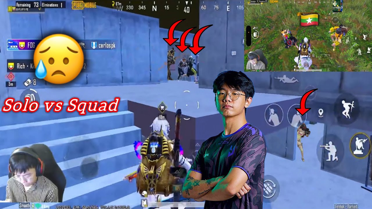 URပိတ်သွားလို့Sanhokမှာသွားကြမ်း😱#1sec #pubgmobile