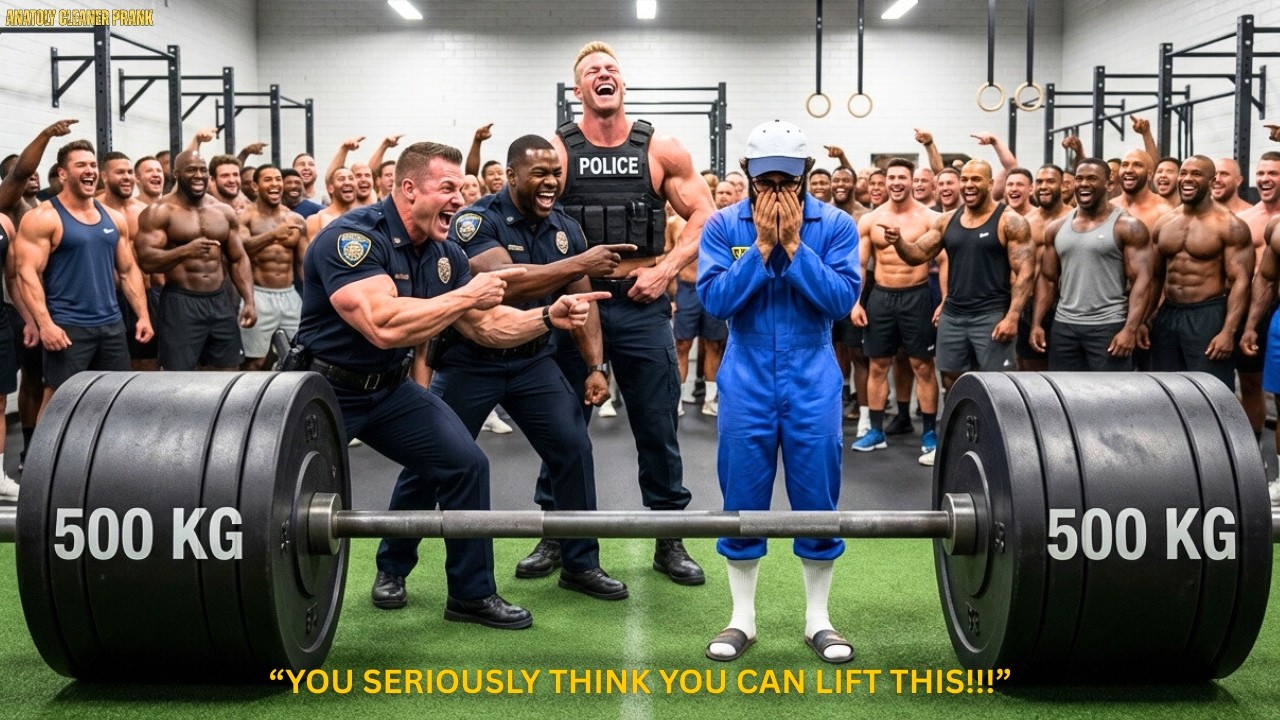 Поднятие швабры Анатолием весом 32 кг повергло разгневанных бодибилдеров в шок и ужас!!! | Розыгр...