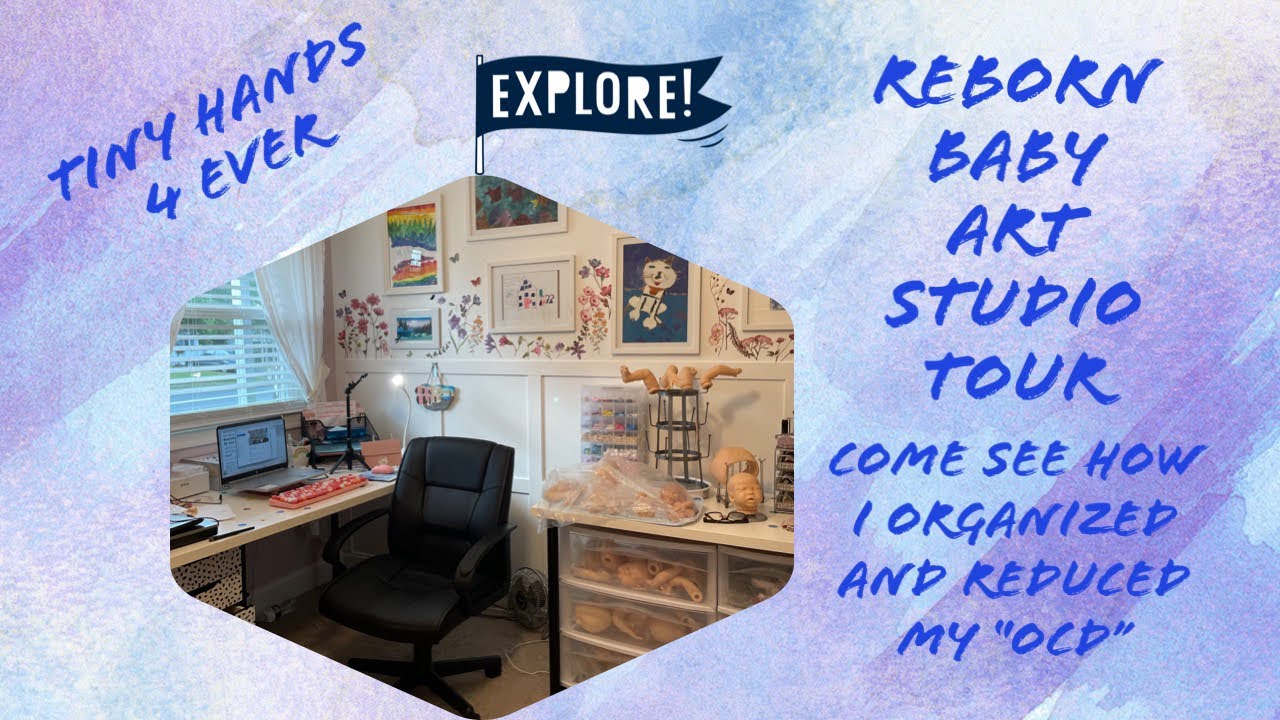 Reborn baby art studio tour YouTube