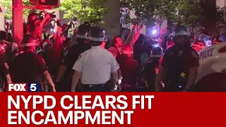 NYPD clears proPalestinian encampment at FIT; dozens arrested