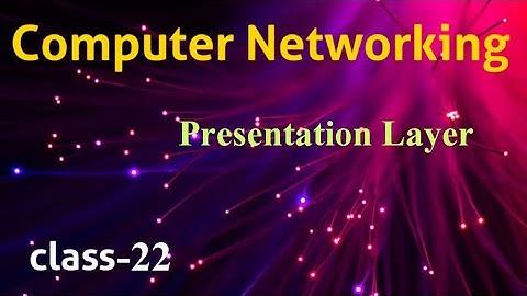 Presentation Layer in OSI model|| CN classes in Telugu