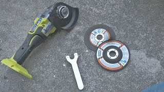 How To Install Ryobi Angle Grinder Cut Off Tool Discs