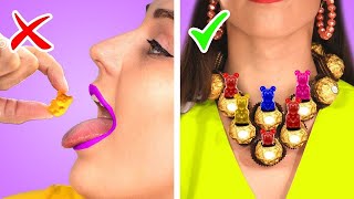 SNEAK SNACKS INTO A FASHION SHOW | LEVE DOCES ESCONDIDO | Dicas DIY e Situações Divertidas