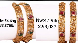 Gold Cz ruby bangles/Cz emerald bangles/gold bangles