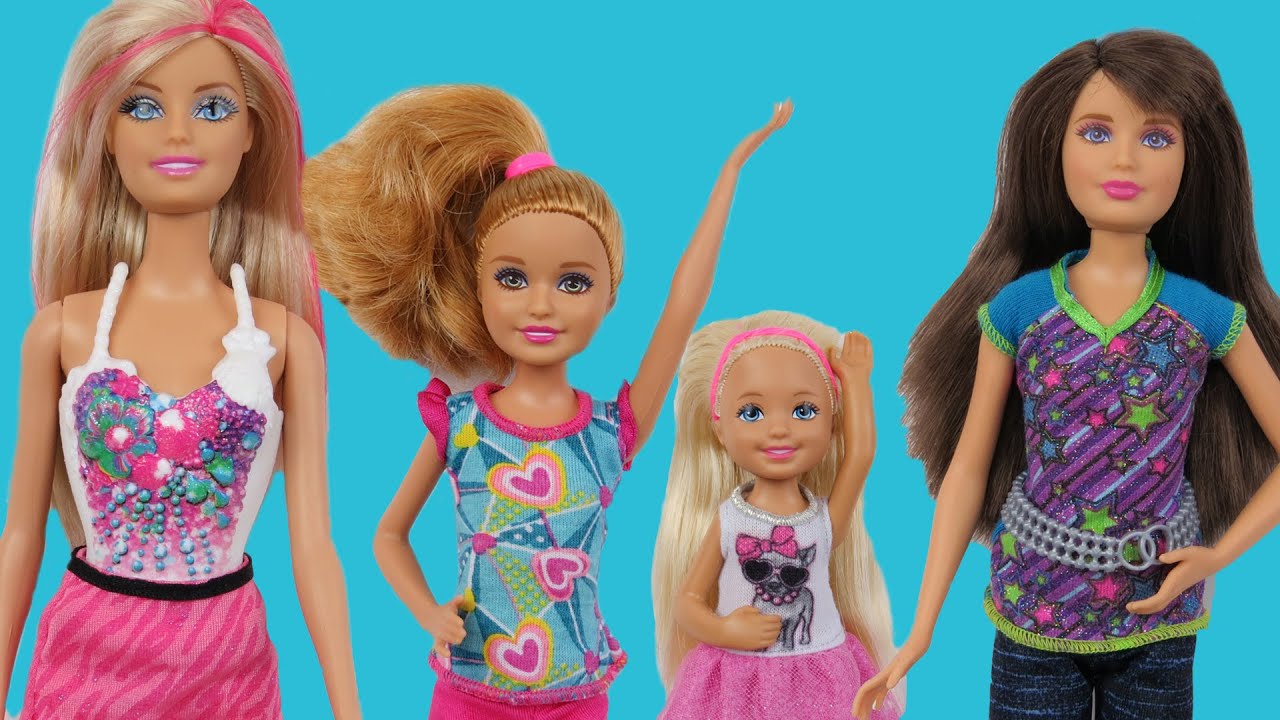 BARBIE, Chelsea, Stacie and Skipper 