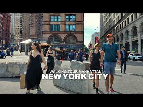 NEW YORK CITY WALKING TOUR MANHATTAN 5th Avenue, 6th Avenue, Broadway, Upper West Side, Union Square