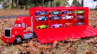 A trailer that finds a miniature car while running in the park