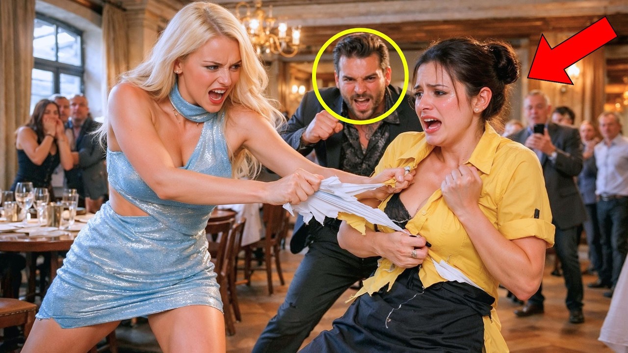 Arrogant & Cruel Woman Ripped Her Dress, Thinking She’s Just a Waitress—But Her Mafia Boss Husband