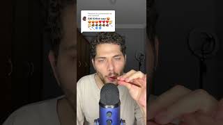 ASMR EMOJI CHALLENGE 😡❤️🍯🪵🥄🪼 #asmr #turkishasmr #emojichallenge #shorts