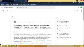 Chrome 110 on Windows 8.1 ?