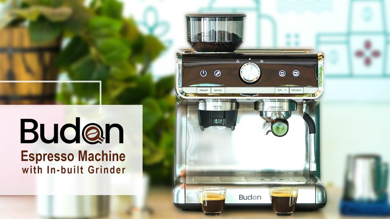 Budan Espresso Machine with In Built Grinder  Best Coffee Machine For Home  – SB Online Store