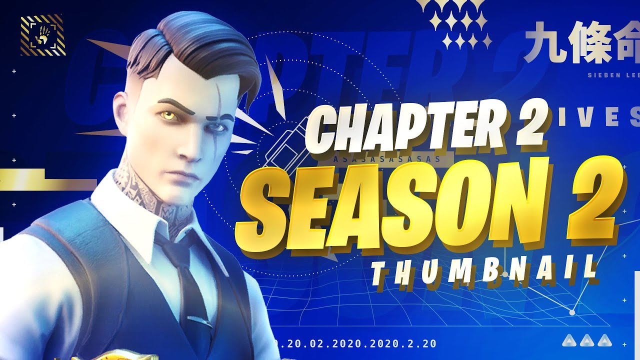 New Free Fortnite Chapter 2 Season 2 Thumbnail Template New Battle Pass Skins New Update Youtube