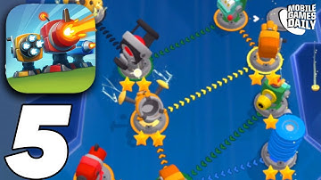 AUTO DEFENSE Gameplay Walkthrough Part 5 - World 5 (iOS, Android)