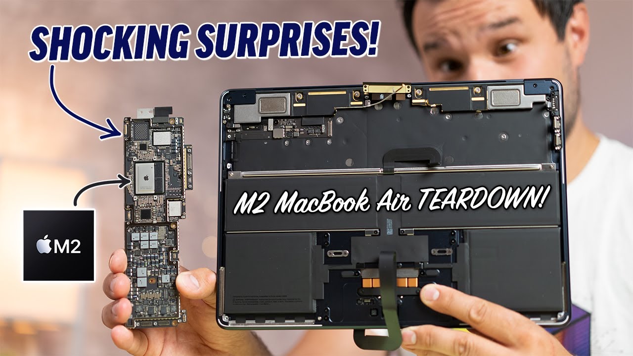 verzameling boksen voordeel M2 MacBook Air Teardown: Apple's SECRET Revealed (& SSD) - YouTube