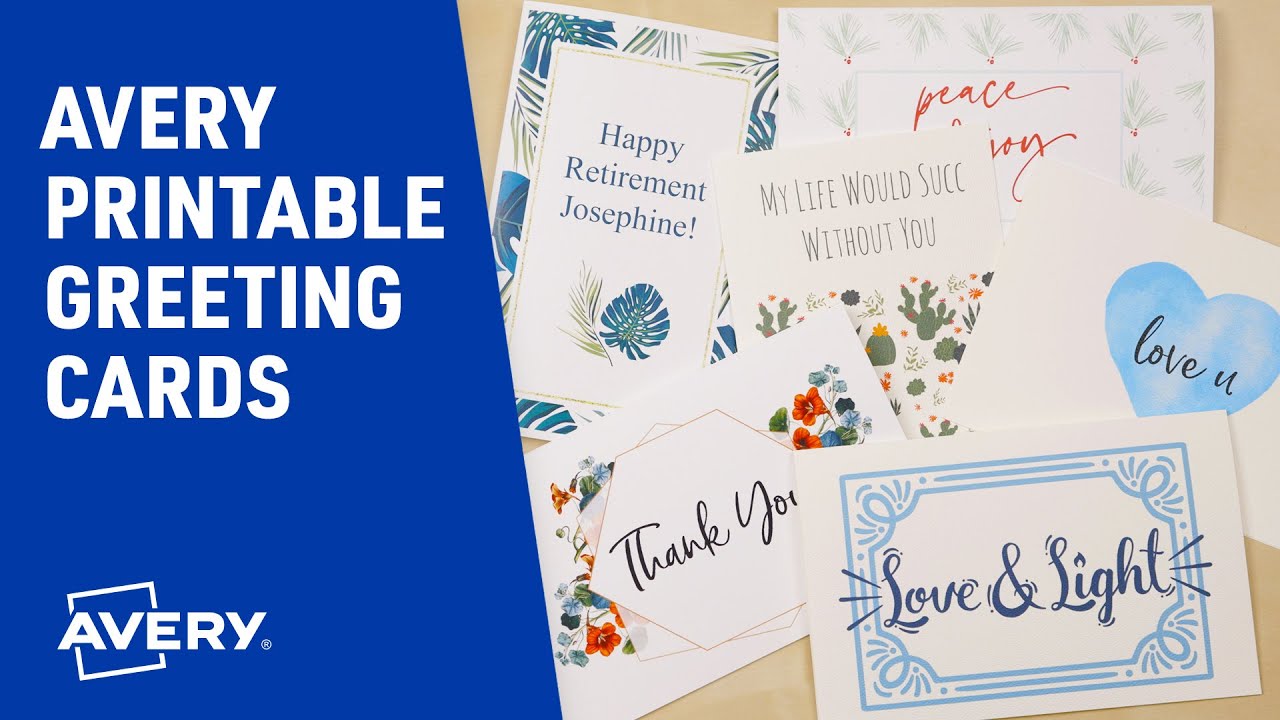 17 Free Printable Cards You Can Personalize | Avery.com
