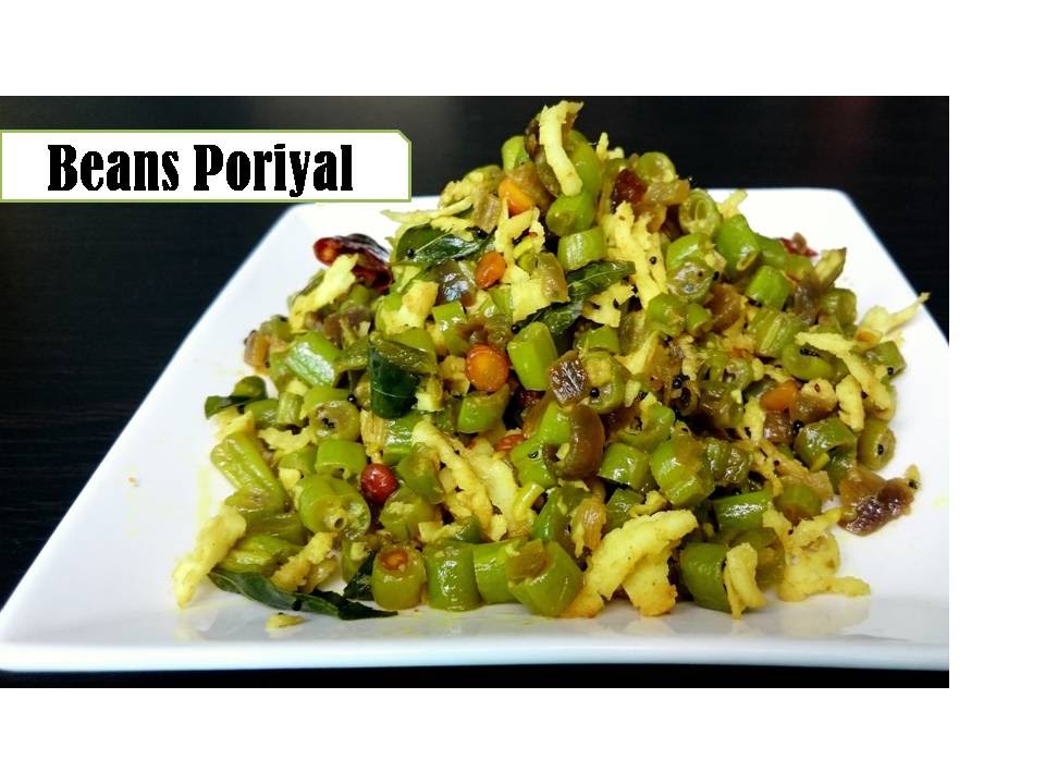 Basic beans poriyal | Beans Stir fry in 10 minutes | Simple and quick recipe for lunch - YouTube