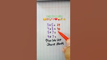 Only for genius.Can you solve it?😜🧠❤ #maths #iqtest #mathshorts #shorts #mathstricks #mathpuzzle