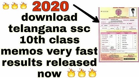 ts ssc result released 2020 || download ssc  10th class memos || ap ssc  10thclass memos || 2020