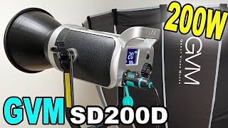 Best Budget LED Studio Spotlight? GVM SD200D Review - SD-200D Spot Light