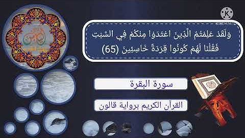 الربع الرابع من سورة البقرة برواية قالون عن نافع