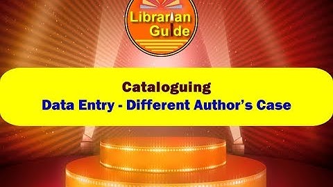 Day 9 - Data Entry - Different Author