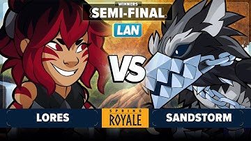 Lores vs Sandstorm - Winners Semi-Final - Spring Royale 2024 - LAN 1v1