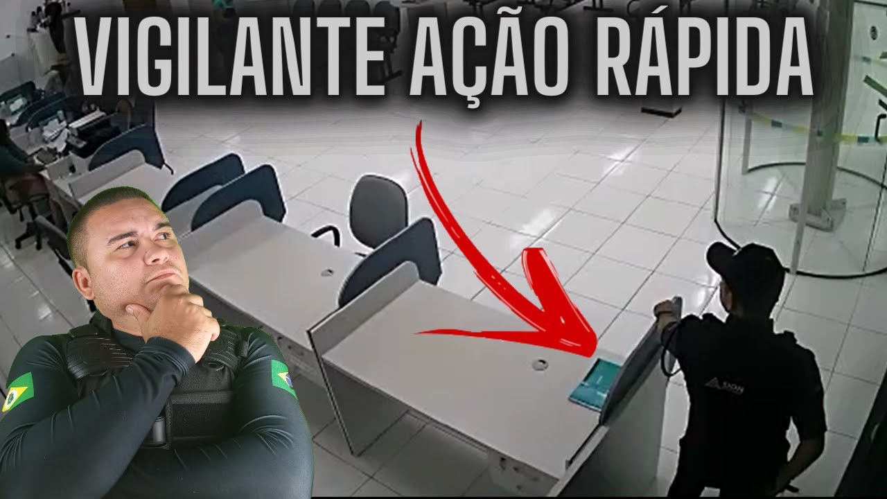 Vigilante QAP reage a assalto e frustra ação de criminoso, vigilante de ...