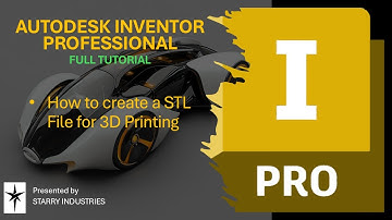 16 - How to Create a STL File for 3D Printing | Autodesk Inventor Professional Tutorial