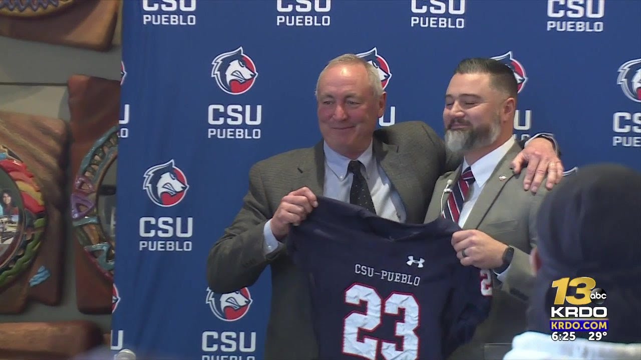 CSU Pueblo introduces Philip Vigil as the next head football coach - YouTube