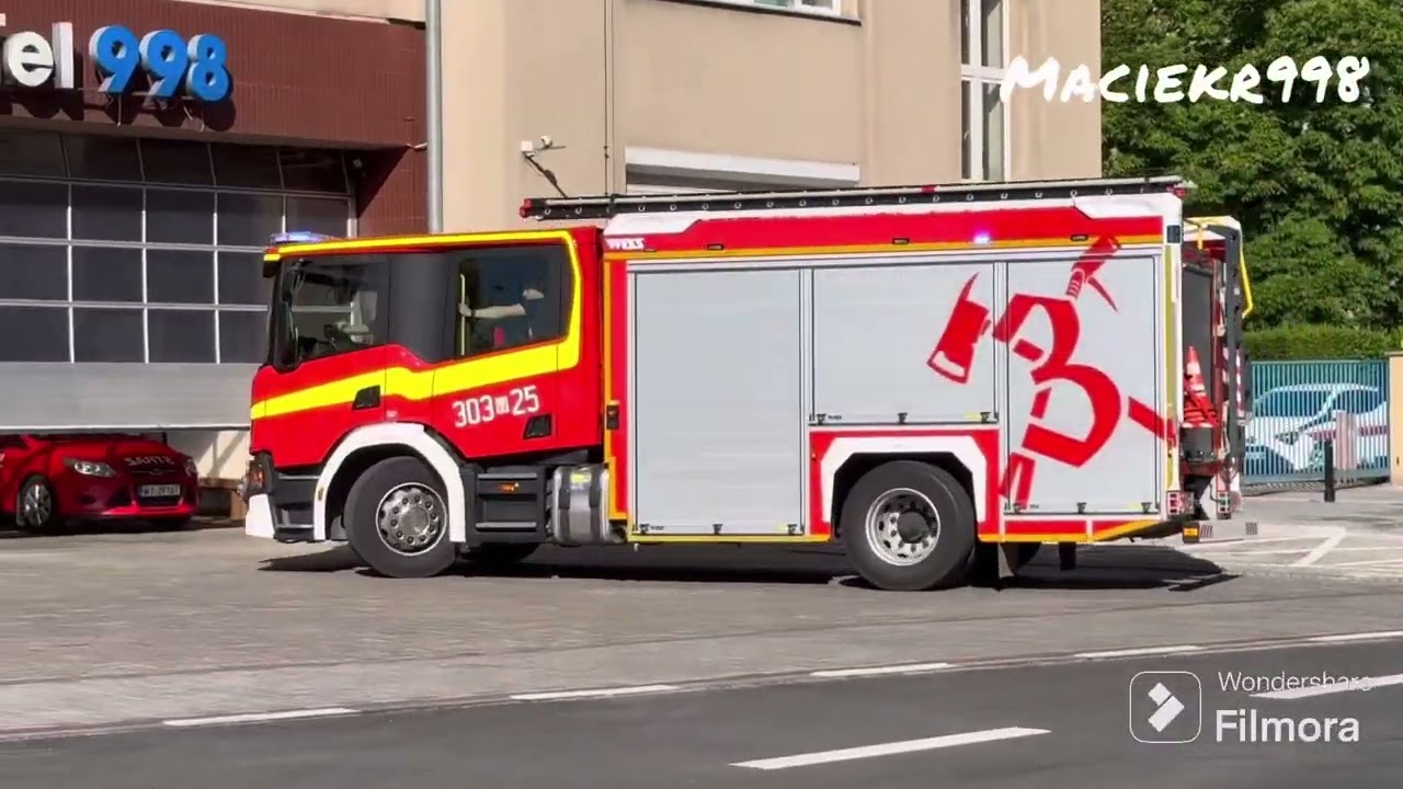 Powrót do koszar zastępów z JRG 3 Warszawa