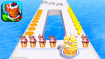 Pancake Run - All Levels Gameplay - Part 2 (IOS,Android)